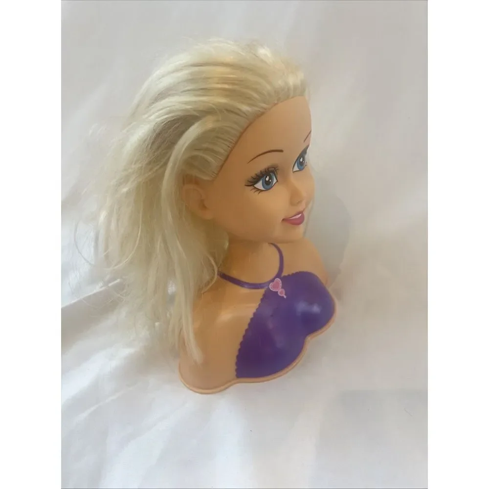 Dollar General 21016901c20 styling Head Hair‎ Blonde Girl Doll Toy
